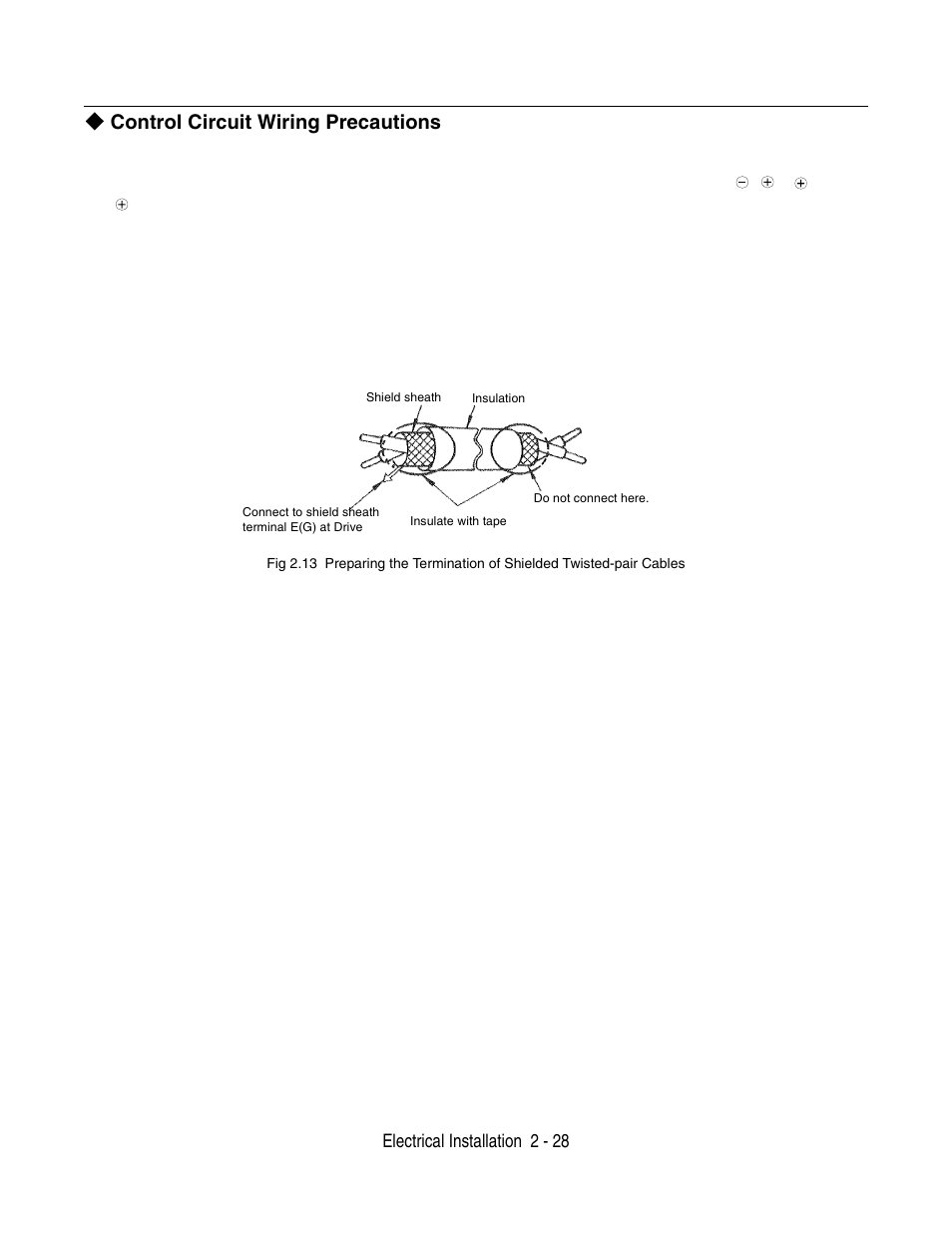 Control circuit wiring precautions | Yaskawa P7 Drive User Manual User Manual | Page 56 / 252