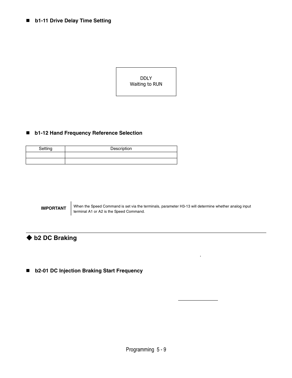 B2 dc braking, B2 dc braking -9 | Yaskawa P7 Drive User Manual User Manual | Page 93 / 252