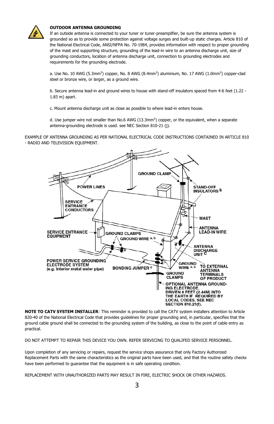 Cerwin-Vega POWERED DESKTOP XD3 User Manual | Page 4 / 53