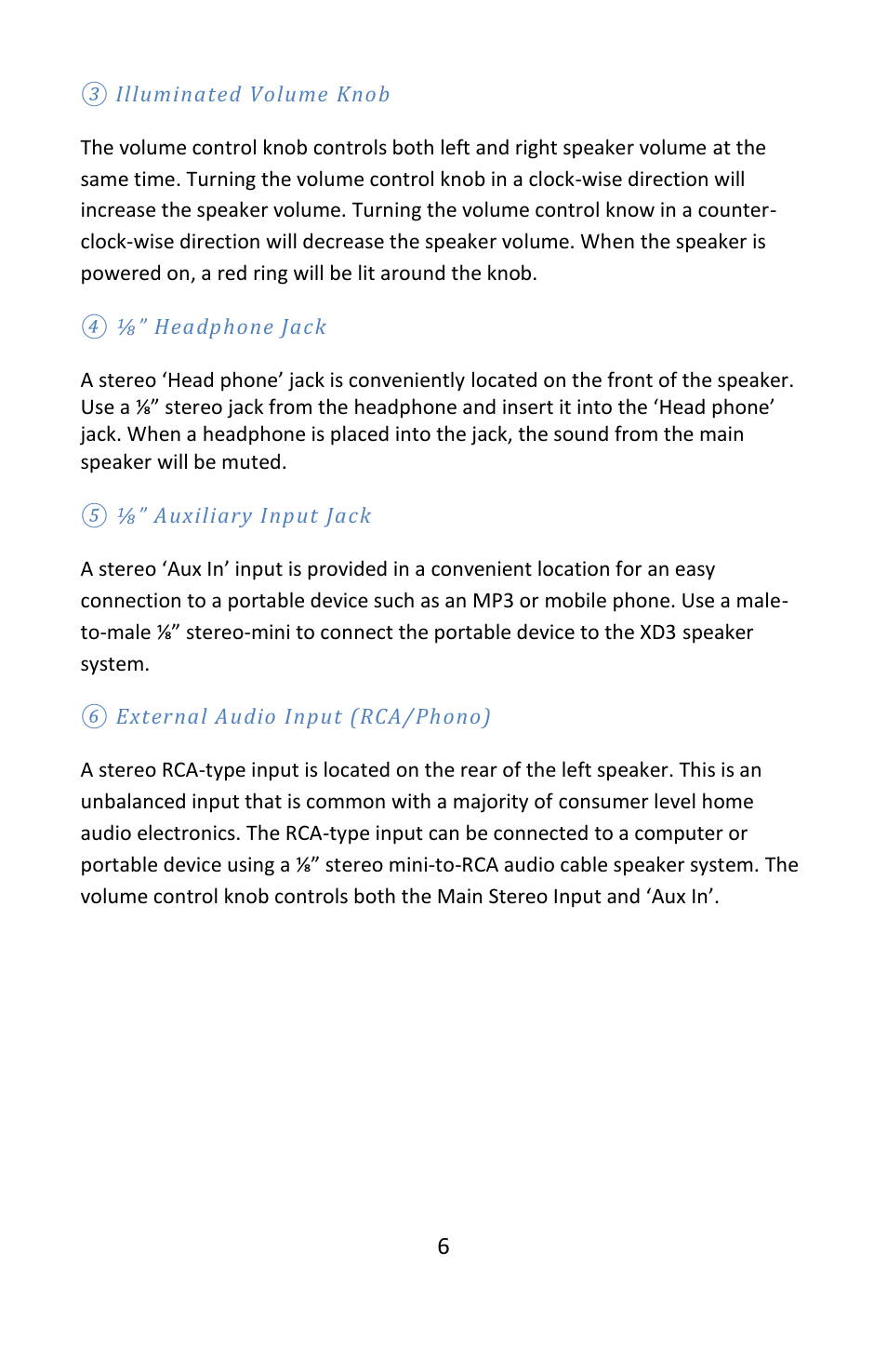 Cerwin-Vega POWERED DESKTOP XD3 User Manual | Page 7 / 53