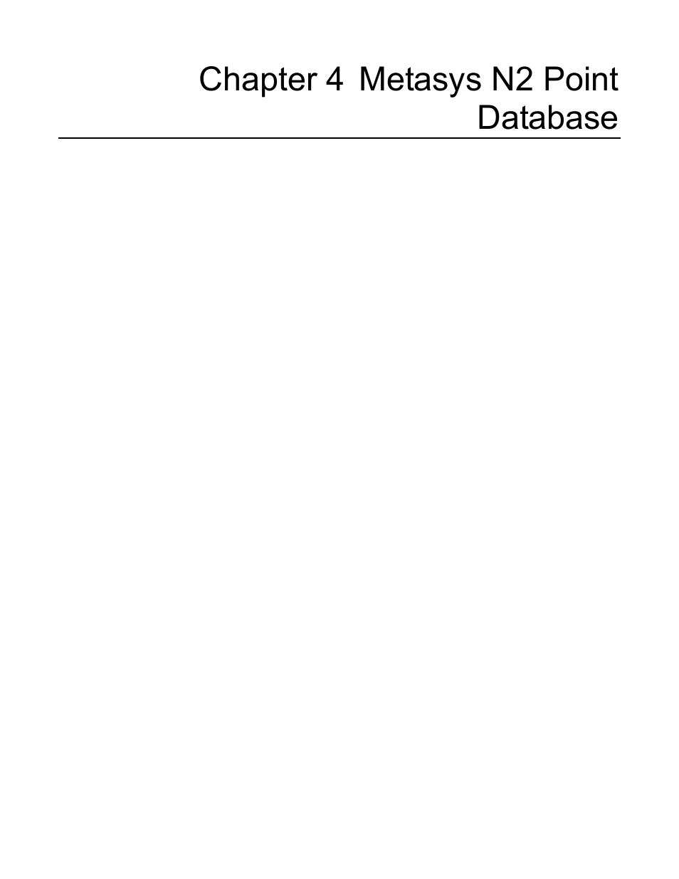 Chapter 4 metasys n2 point database | Yaskawa P7 Metasys N2 User Manual | Page 25 / 53