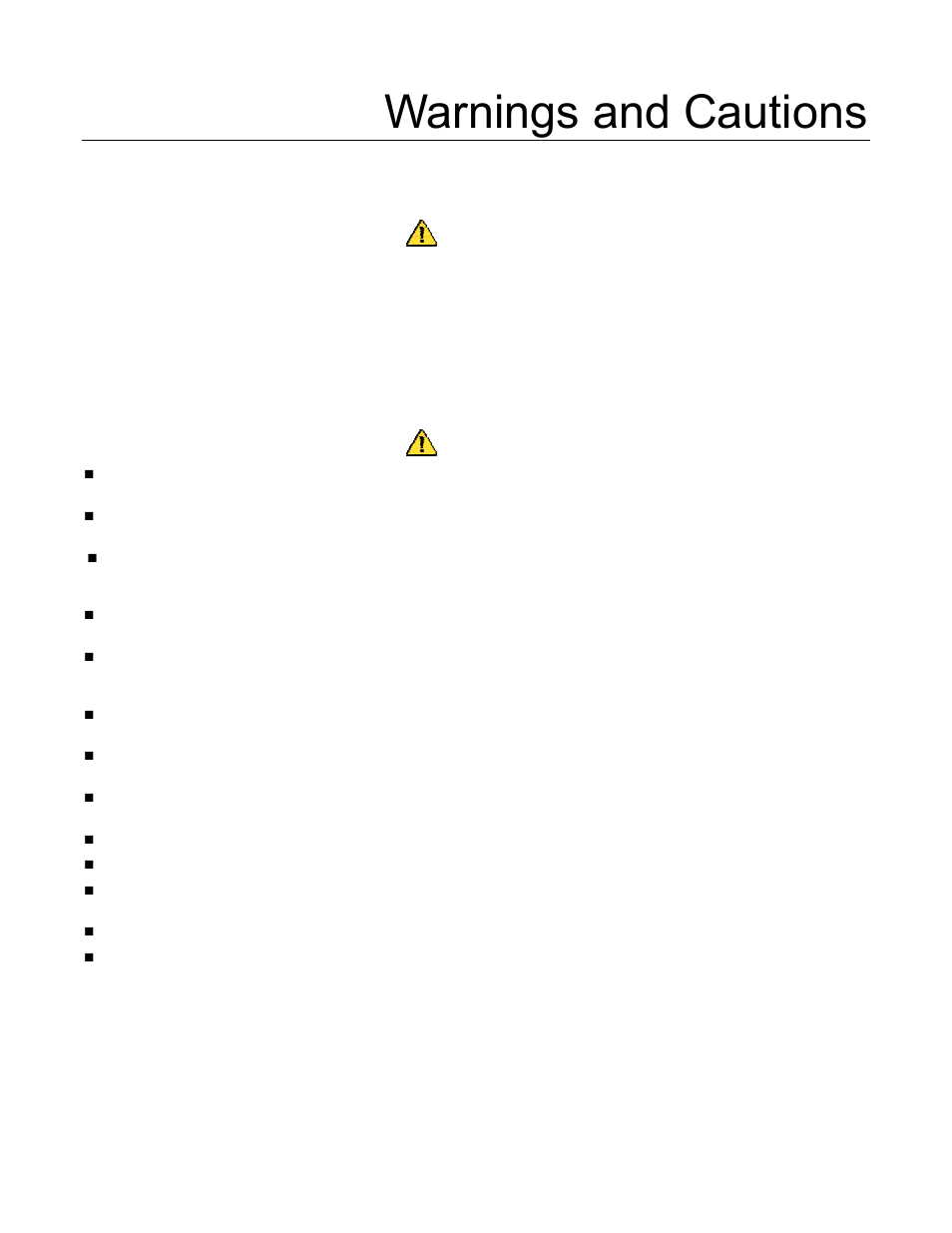 Warnings and cautions, Warning | Yaskawa P7 Metasys N2 User Manual | Page 3 / 53