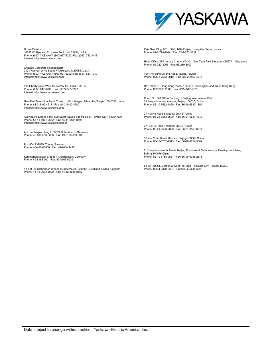 P7u metasys | Yaskawa P7 Metasys N2 User Manual | Page 53 / 53