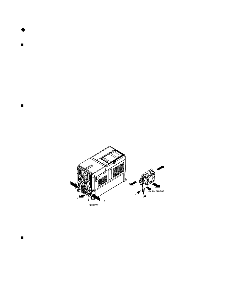 Drive heatsink cooling fan replacement | Yaskawa P7B Drive Bypass User Manual | Page 212 / 291