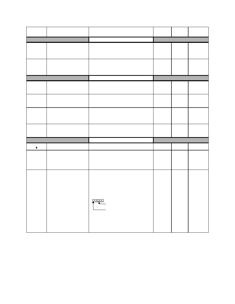 Parameters a - 23, Hunting prev, Highslip | Monitor select, Table 1 | Yaskawa P7B Drive Bypass User Manual | Page 241 / 291