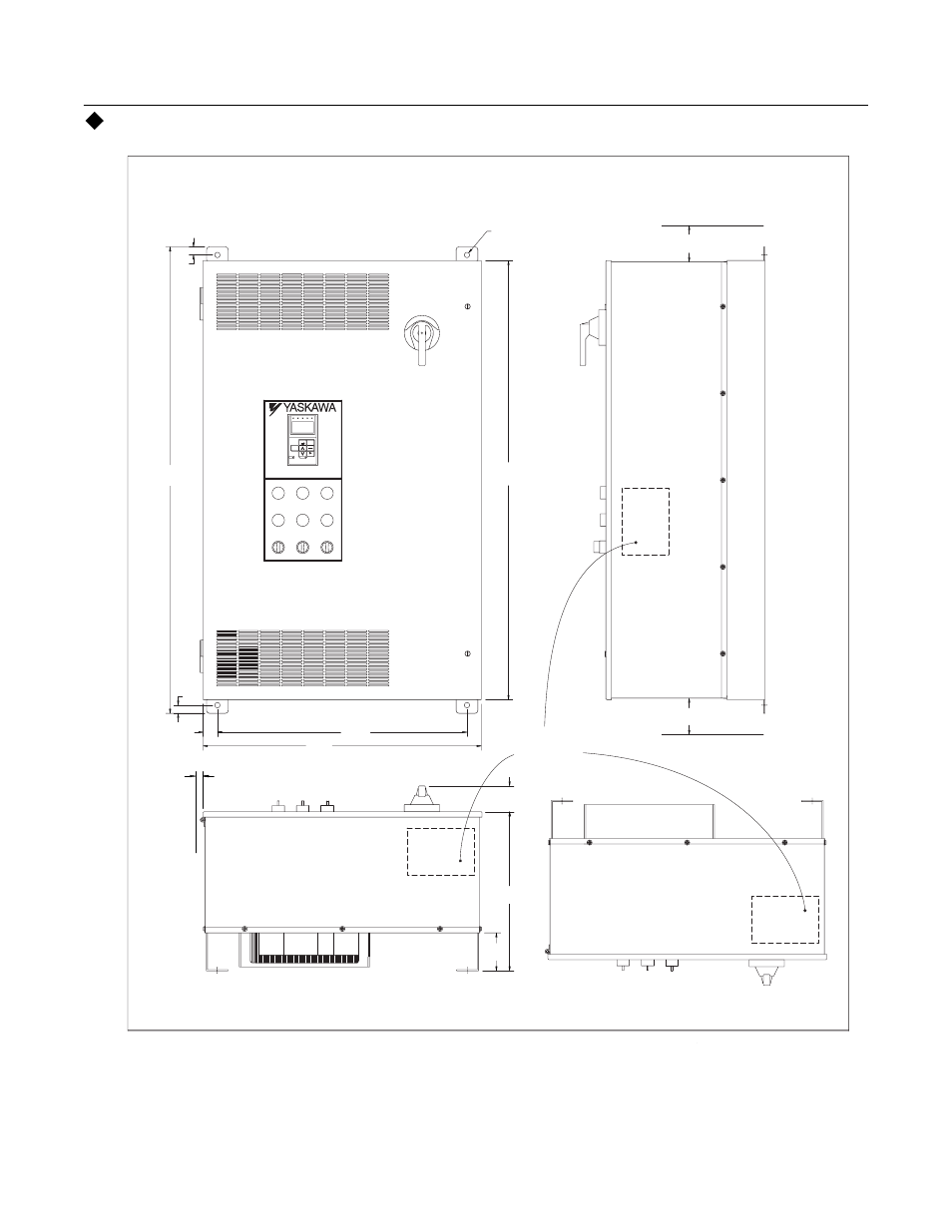 Physical installation 1 - 19 | Yaskawa P7B Drive Bypass User Manual | Page 31 / 291