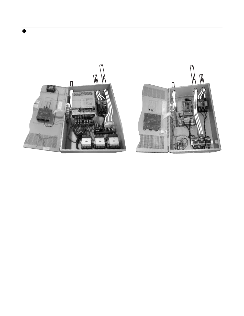 Wire routing, Electrical installation 2 - 6 | Yaskawa P7B Drive Bypass User Manual | Page 44 / 291
