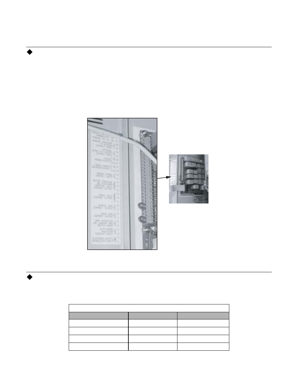 Control wiring, Bypass field control wire landing, Annunciation contacts | Yaskawa P7B Drive Bypass User Manual | Page 47 / 291