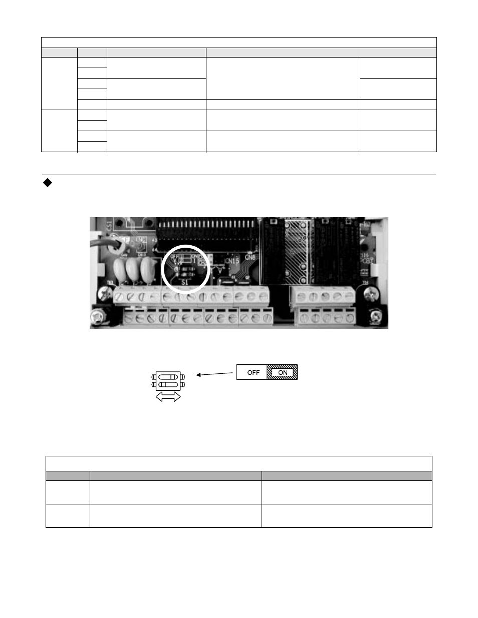 Dip switch s1, Electrical installation 2 - 16 | Yaskawa P7B Drive Bypass User Manual | Page 54 / 291