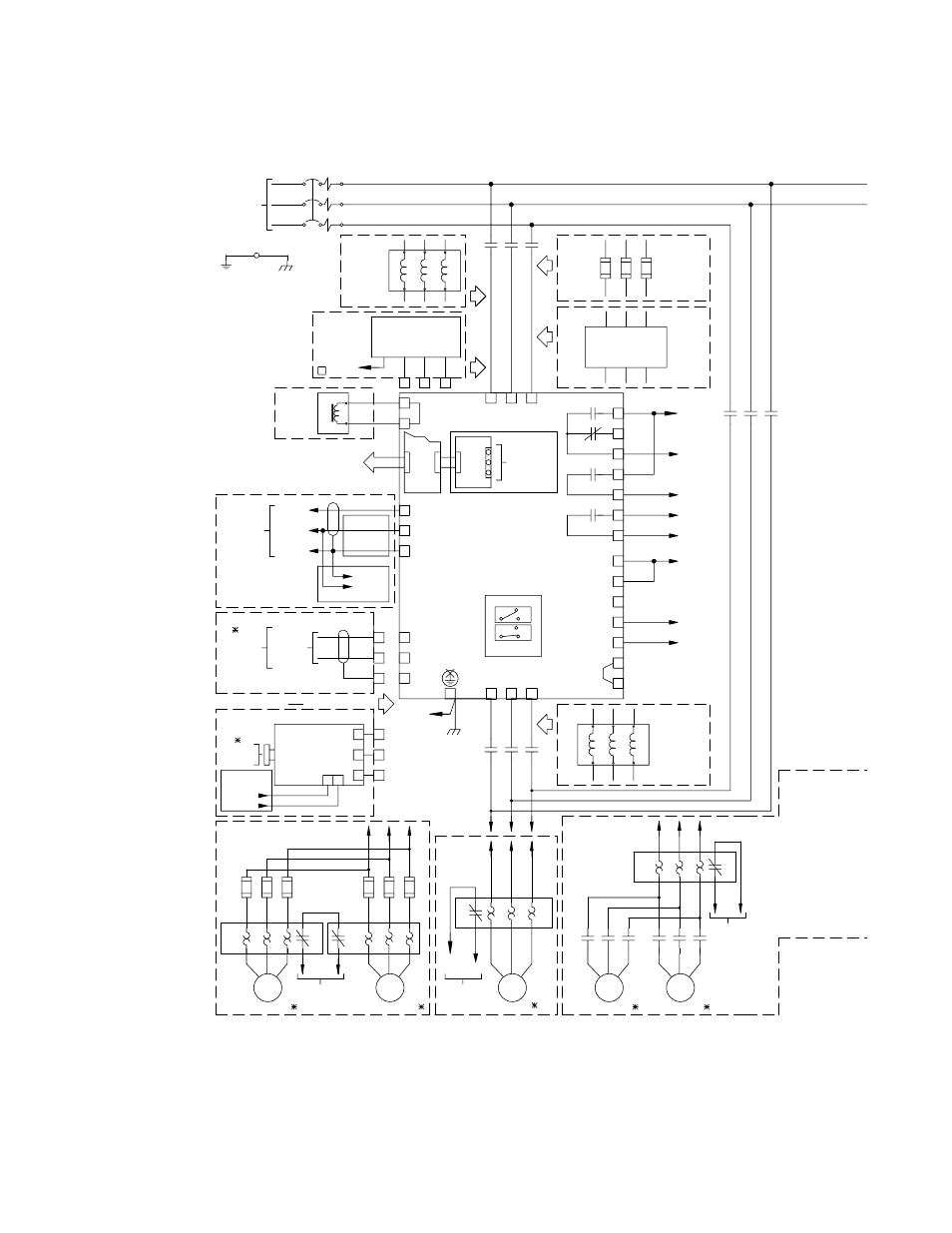 Wiring diagram, Electrical installation 2 - 20 | Yaskawa P7B Drive Bypass User Manual | Page 58 / 291