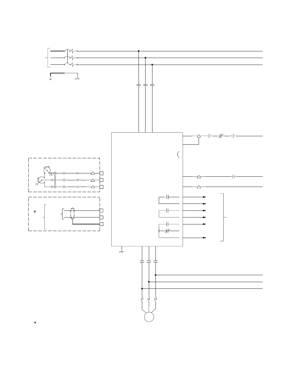 Logic diagram, Electrical installation 2 - 22, Gndlua | Yaskawa P7B Drive Bypass User Manual | Page 60 / 291