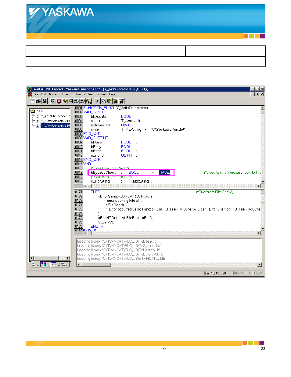 Yaskawa Sigma-5 with CANopen over EtherCAT User Manual | Page 20 / 22