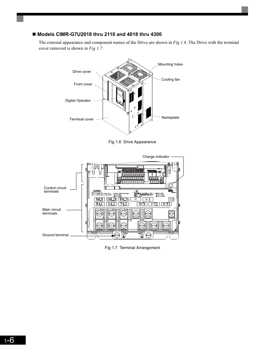 Yaskawa G7 Drive User Manual | Page 19 / 454