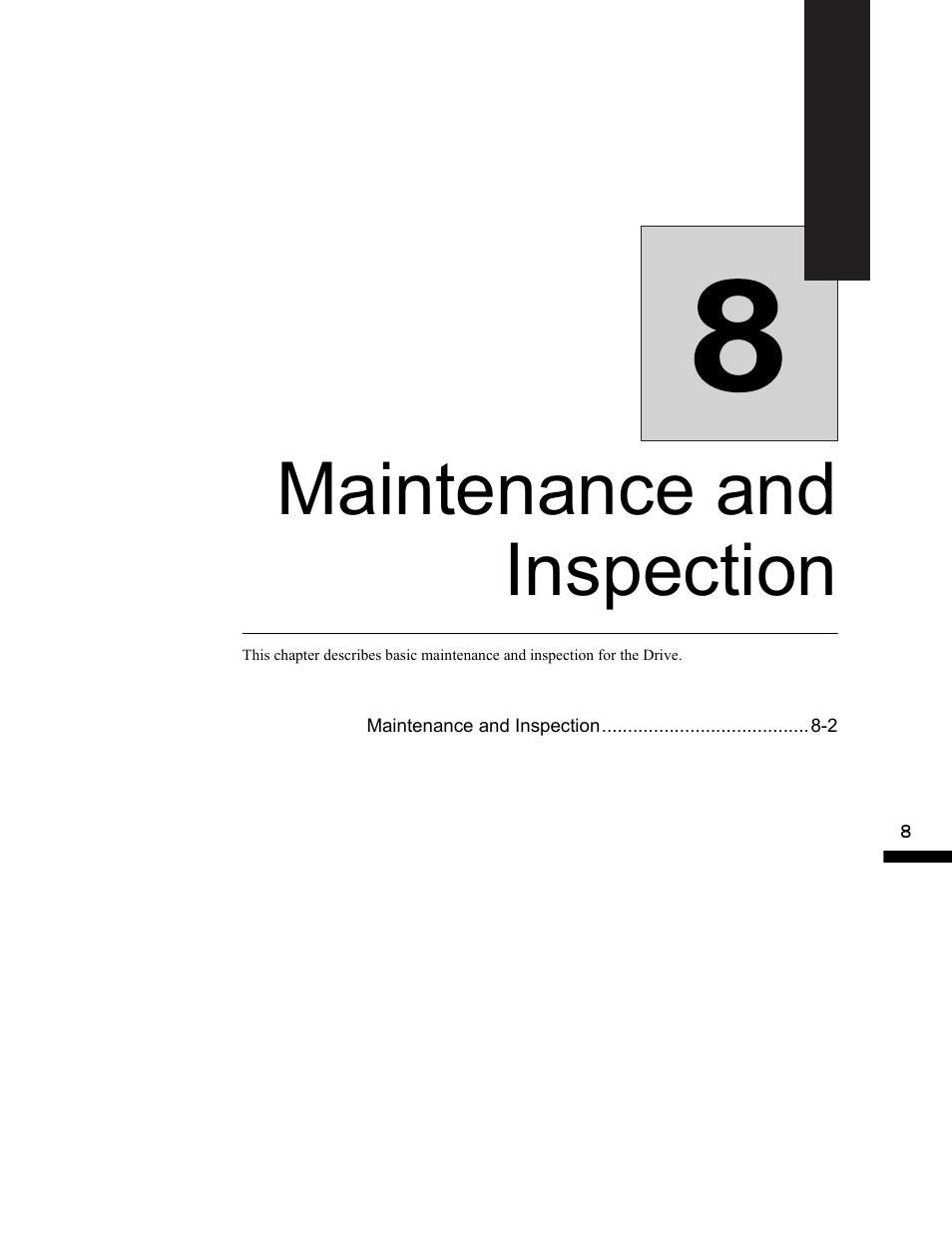 Maintenance and inspection, Maintenance and inspection -1 | Yaskawa G7 Drive User Manual | Page 410 / 454