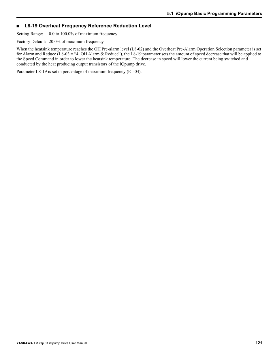 Yaskawa iQpump Drive User Manual User Manual | Page 121 / 235