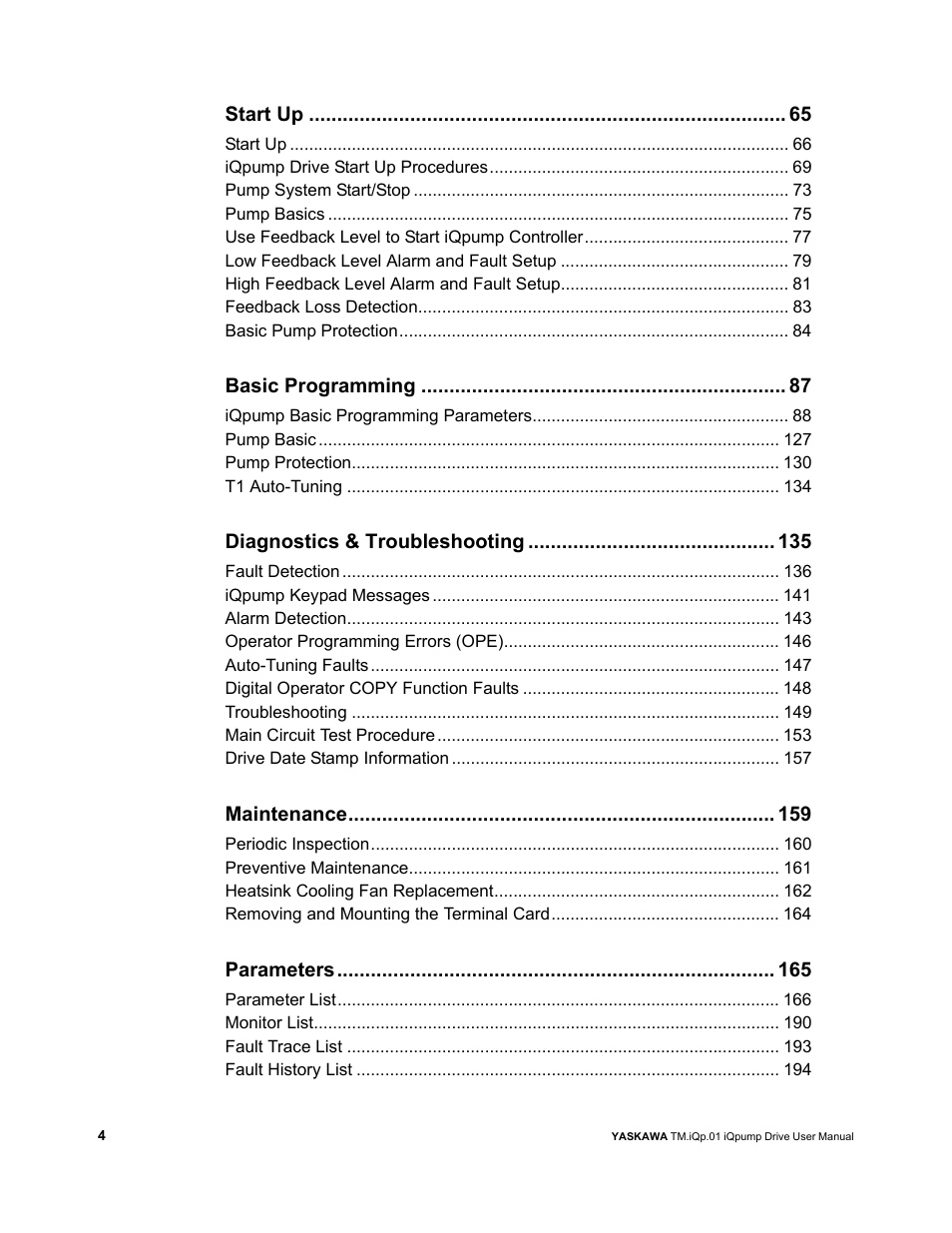 Yaskawa iQpump Drive User Manual User Manual | Page 4 / 235