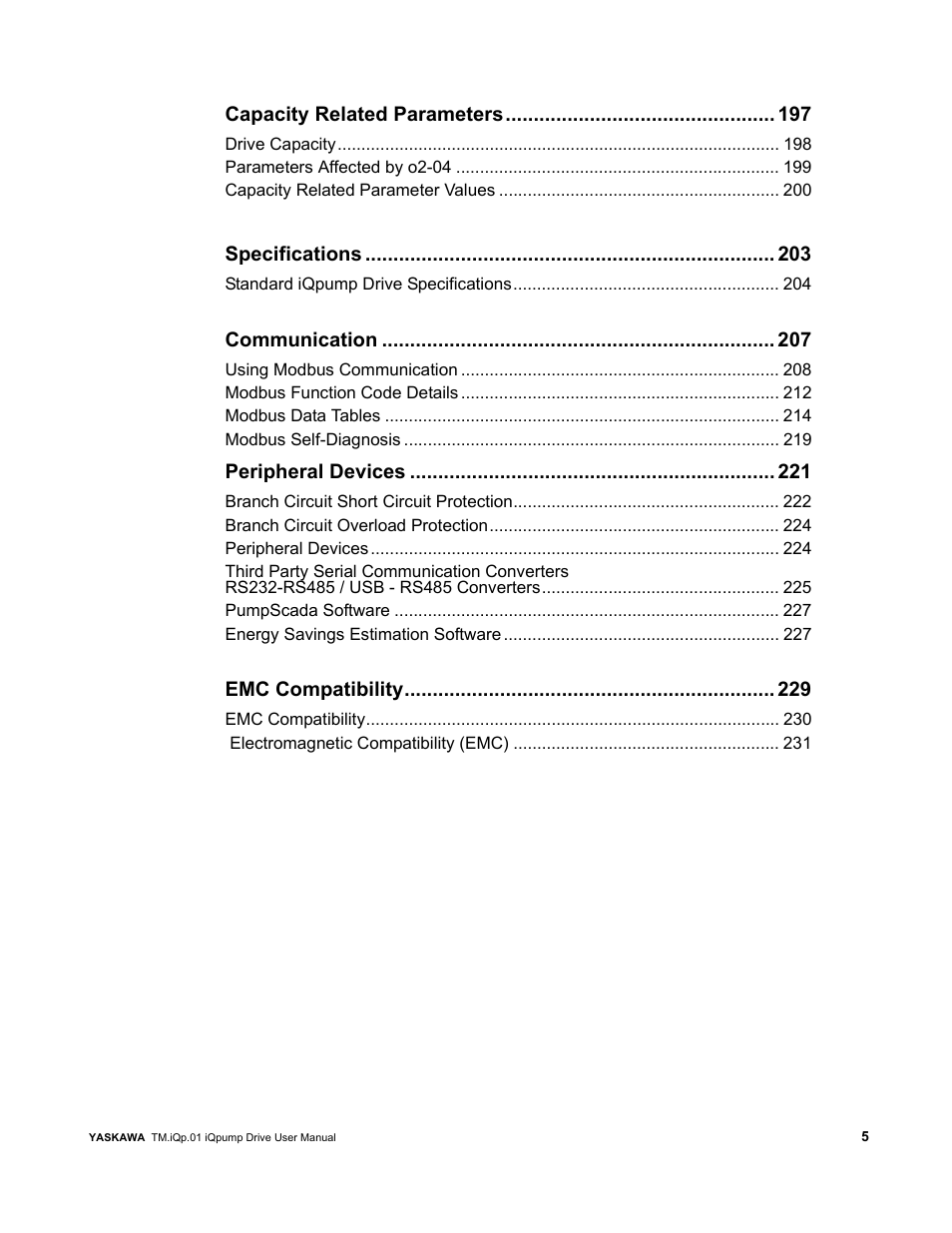 Yaskawa iQpump Drive User Manual User Manual | Page 5 / 235