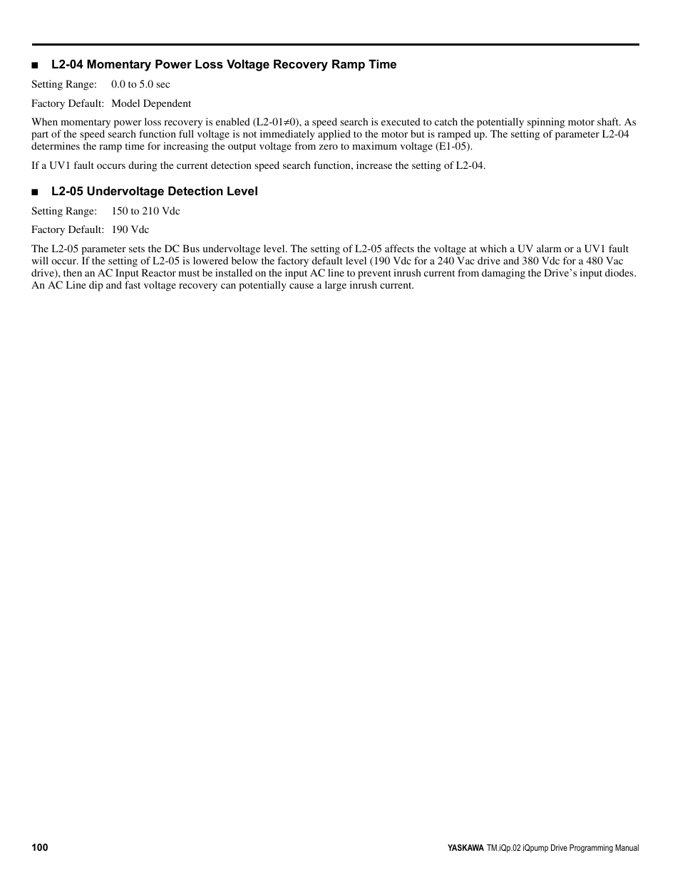 Yaskawa iQpump Programming Manual User Manual | Page 100 / 210