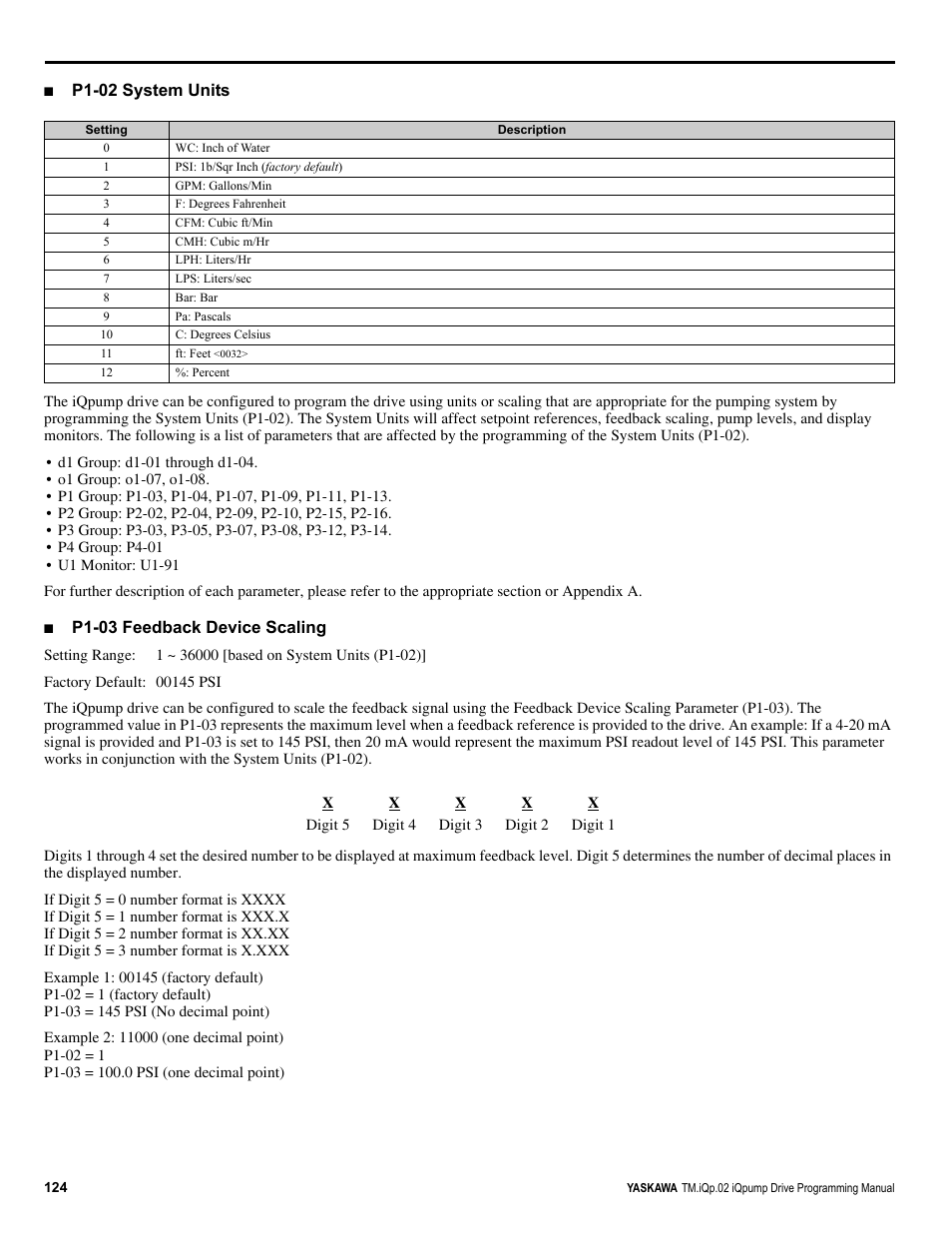 Yaskawa iQpump Programming Manual User Manual | Page 124 / 210