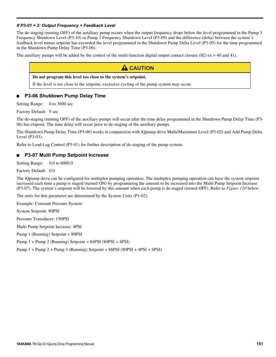 Yaskawa iQpump Programming Manual User Manual | Page 151 / 210