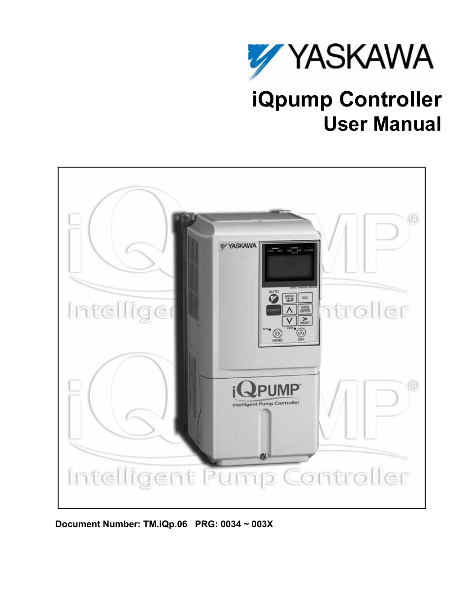 Yaskawa iQpump Controller User Manual User Manual | 266 pages