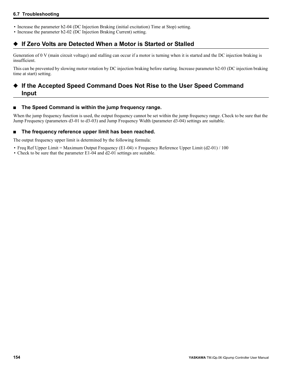 Yaskawa iQpump Controller User Manual User Manual | Page 154 / 266