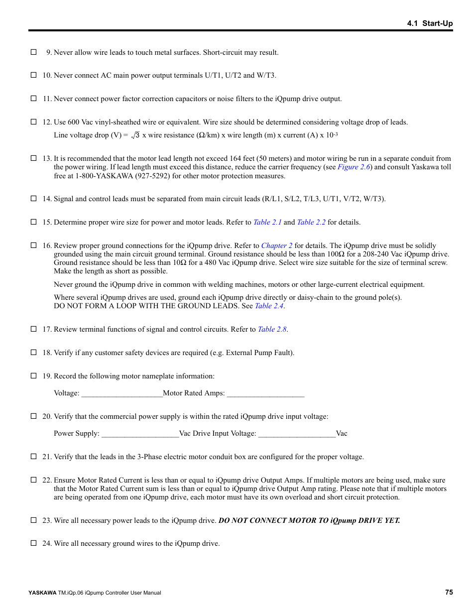 Yaskawa iQpump Controller User Manual User Manual | Page 75 / 266