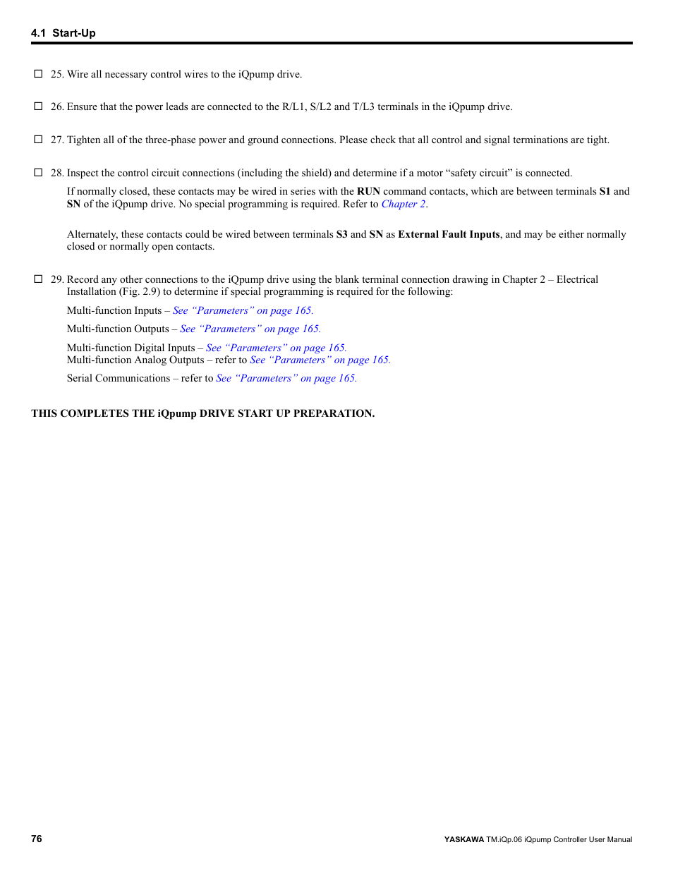 Yaskawa iQpump Controller User Manual User Manual | Page 76 / 266