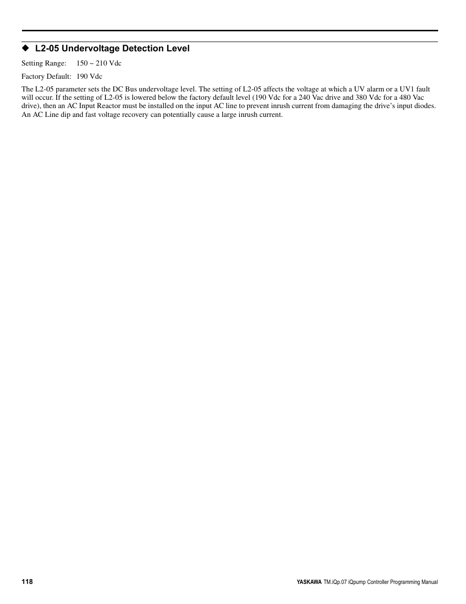 Yaskawa iQpump Controller Programming Manual User Manual | Page 118 / 302
