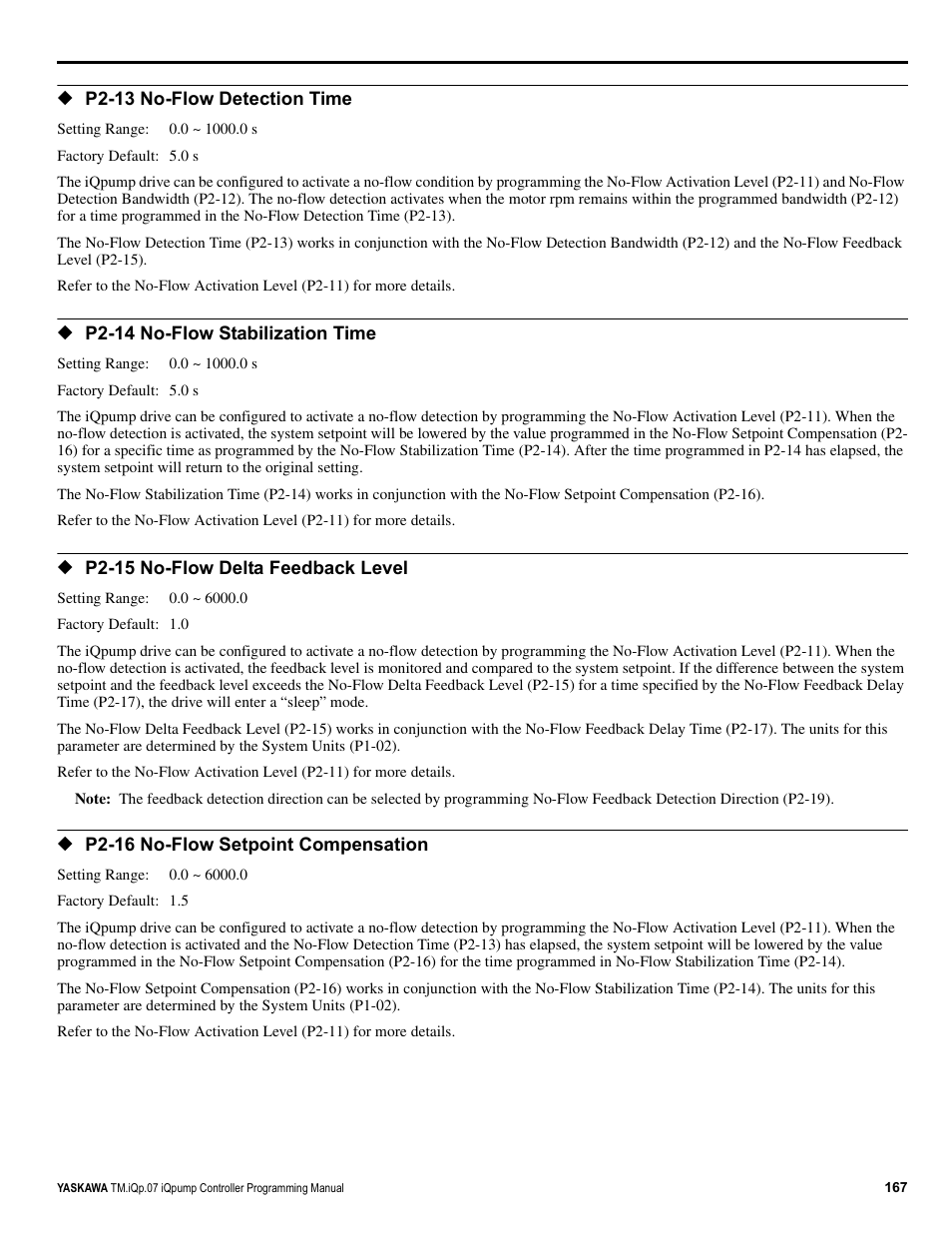 Yaskawa iQpump Controller Programming Manual User Manual | Page 167 / 302
