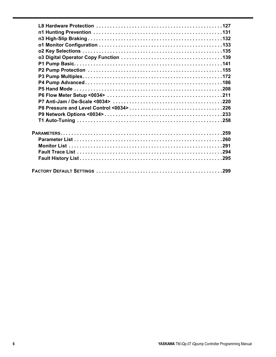 Yaskawa iQpump Controller Programming Manual User Manual | Page 6 / 302