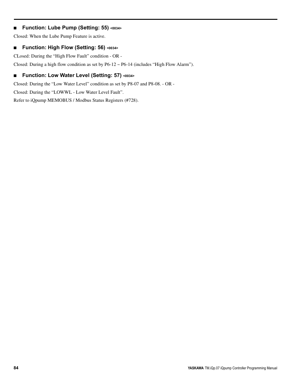 Yaskawa iQpump Controller Programming Manual User Manual | Page 84 / 302