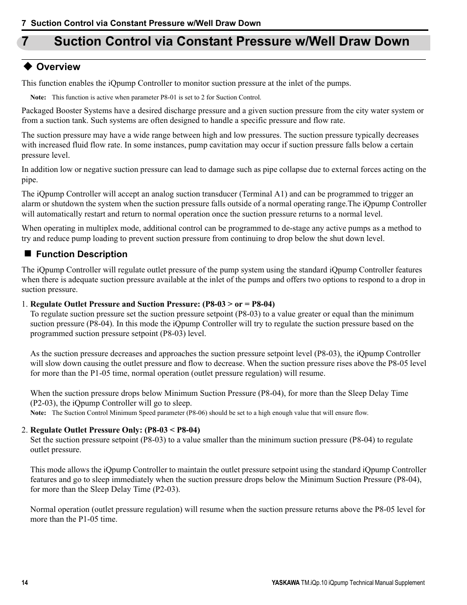 Overview | Yaskawa iQpump Manual Supplement User Manual | Page 14 / 94