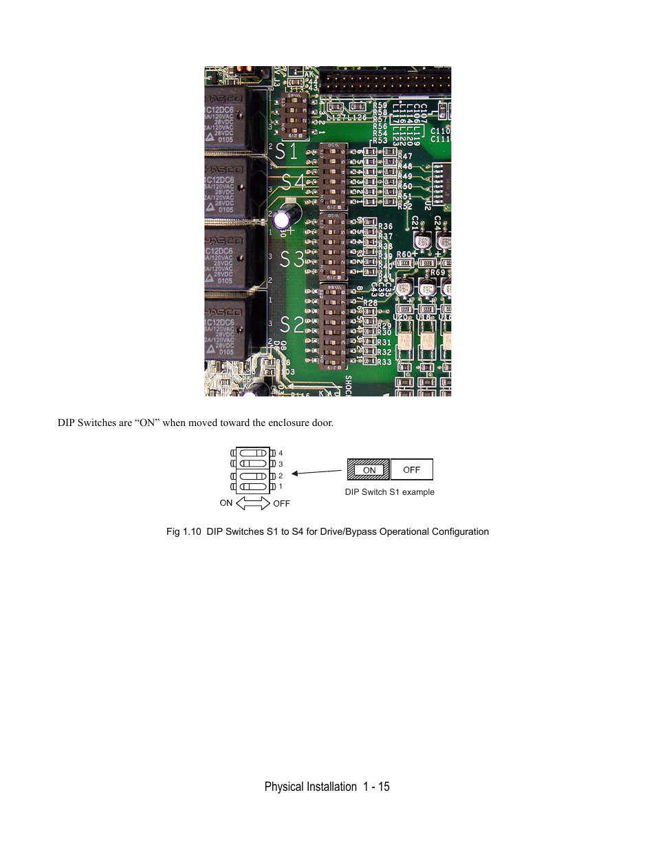 Physical installation 1 - 15 | Yaskawa E7L Drive Bypass User Manual | Page 27 / 302