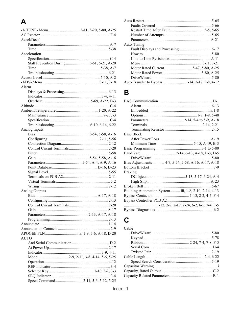 Yaskawa E7L Drive Bypass User Manual | Page 291 / 302