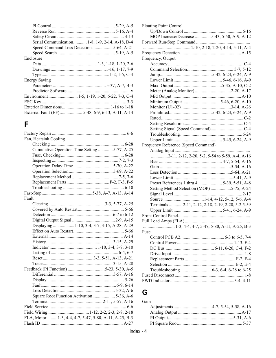 Yaskawa E7L Drive Bypass User Manual | Page 294 / 302