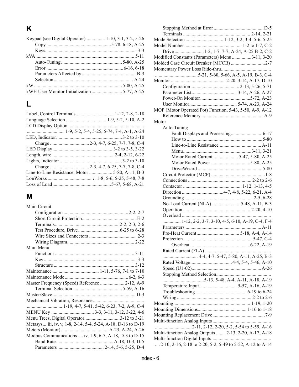 Yaskawa E7L Drive Bypass User Manual | Page 296 / 302