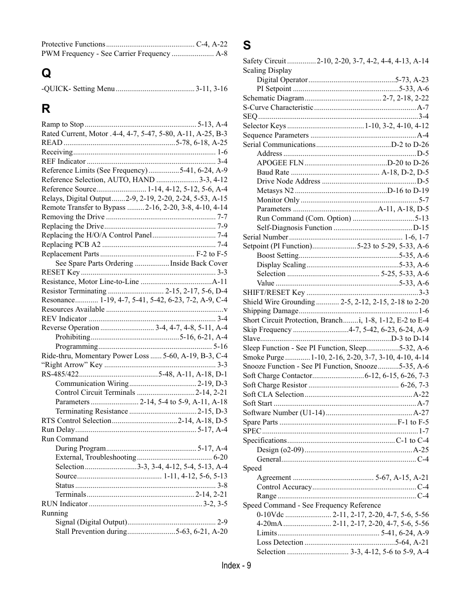 Yaskawa E7L Drive Bypass User Manual | Page 299 / 302
