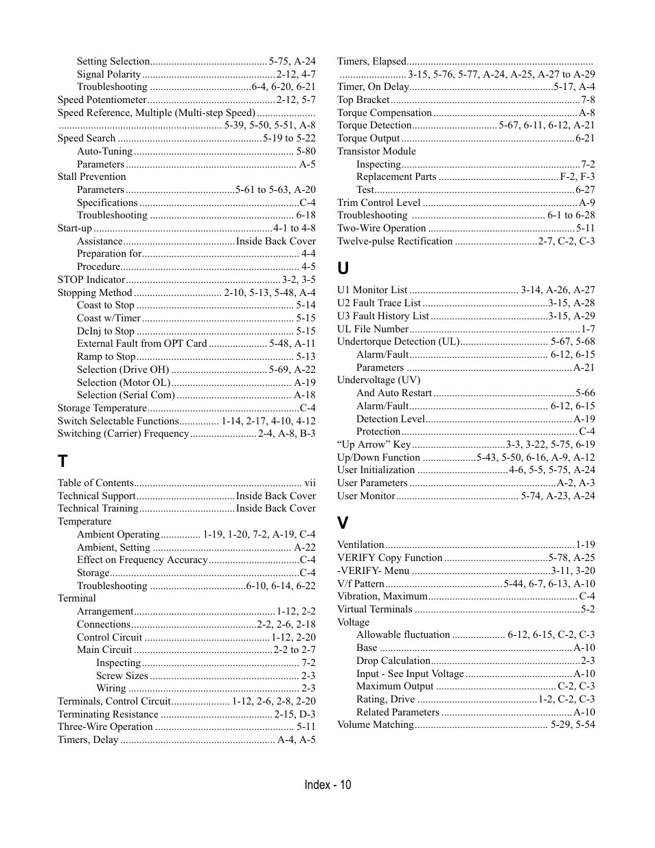 Yaskawa E7L Drive Bypass User Manual | Page 300 / 302