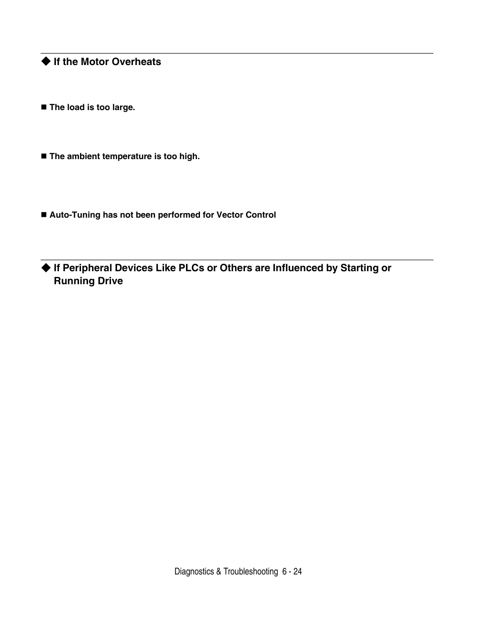 If the motor overheats | Yaskawa F7 Drive User Manual User Manual | Page 149 / 255