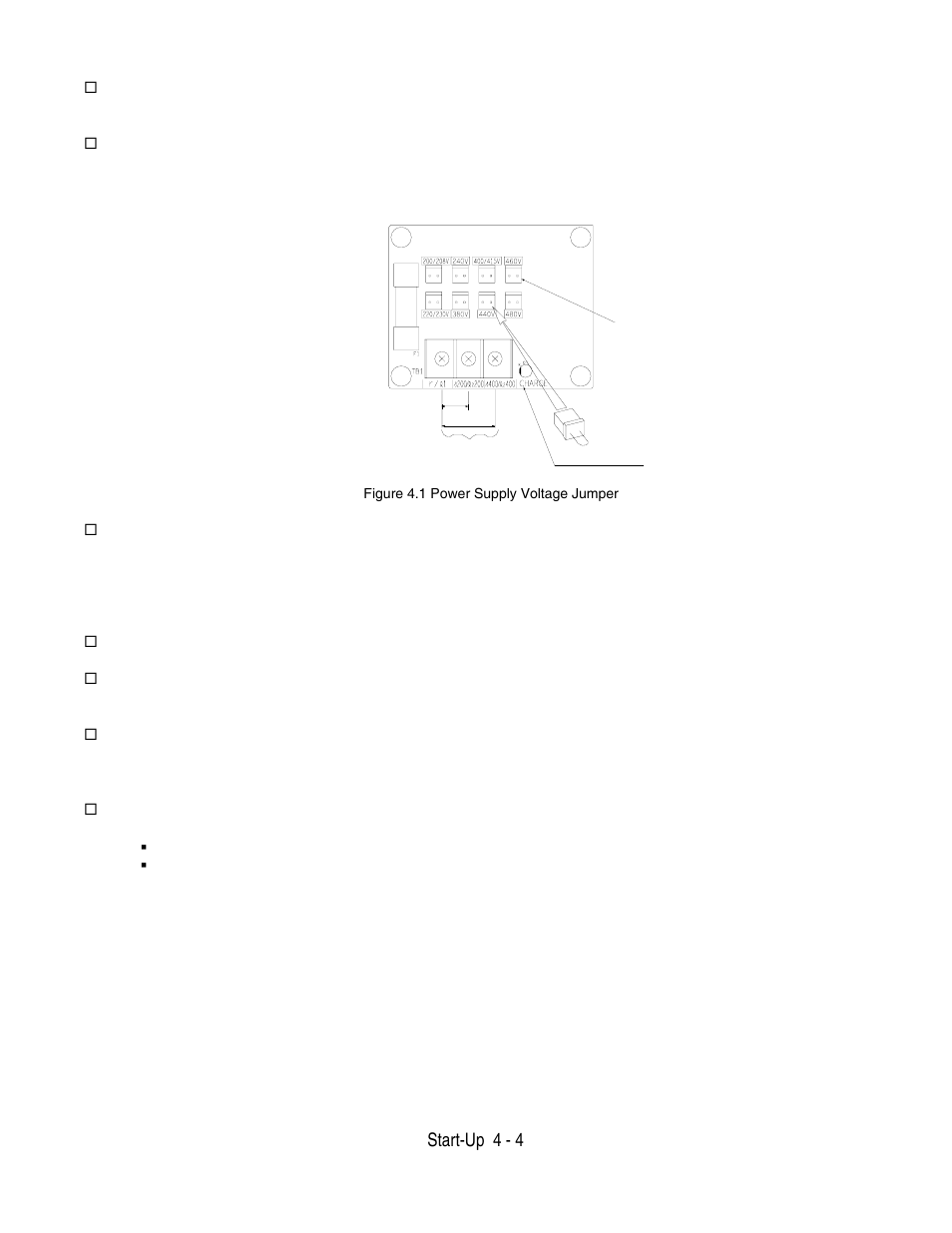 Start-up 4 - 4 | Yaskawa F7 Drive User Manual User Manual | Page 89 / 255