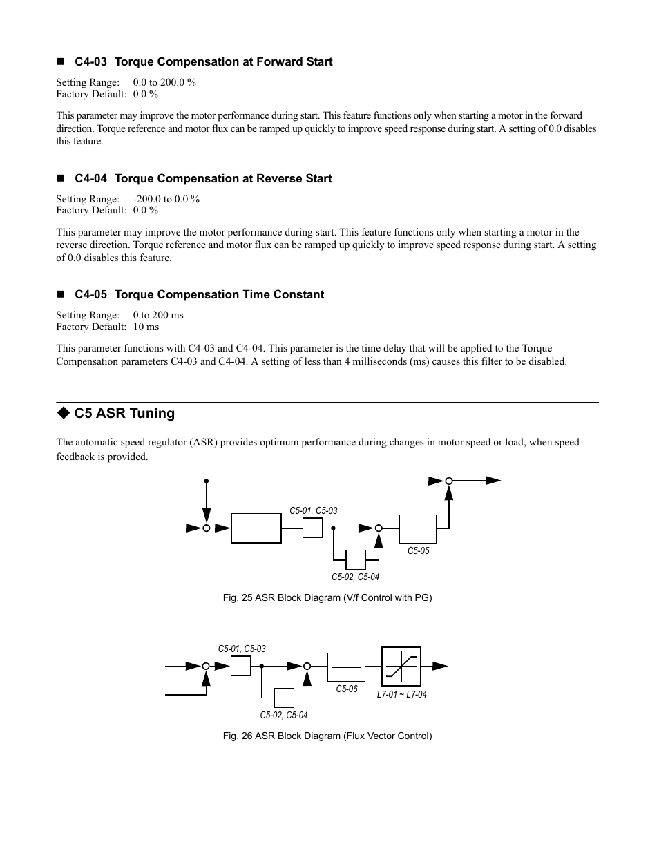 C5 asr tuning | Yaskawa F7 Drive Programming Manual User Manual | Page 40 / 202
