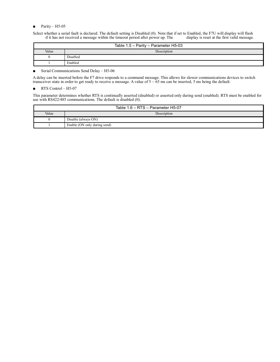 Connections 1-7 | Yaskawa F7 Modbus User Manual | Page 12 / 84