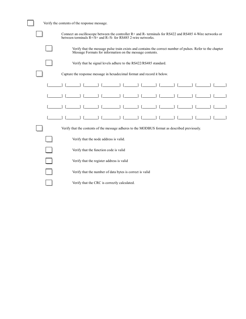 Troubleshooting serial com 3-6 | Yaskawa F7 Modbus User Manual | Page 37 / 84