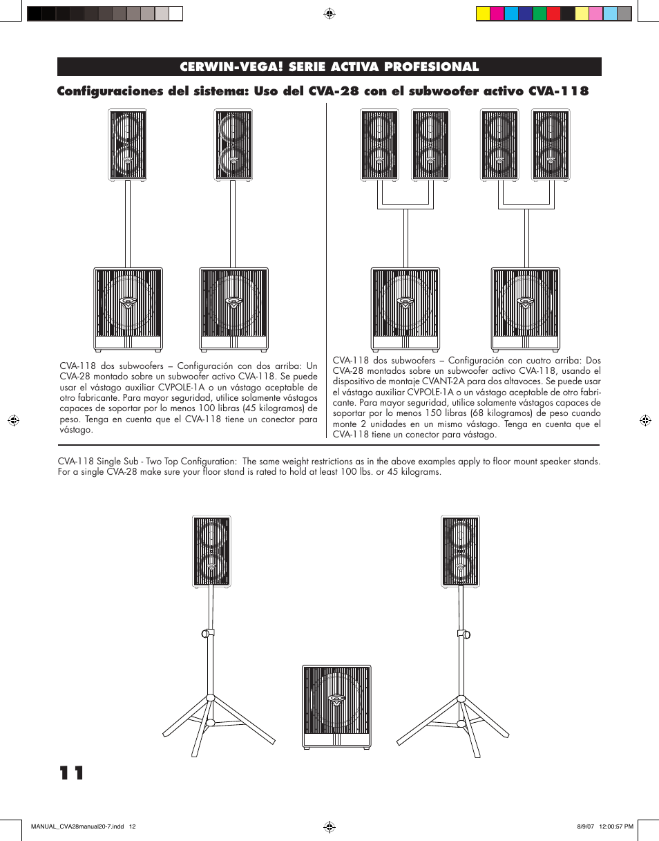 Cerwin-Vega CVA - 28 User Manual | Page 12 / 20