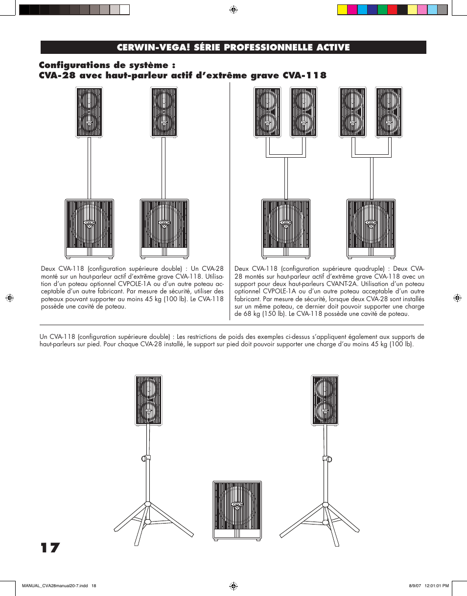 Cerwin-Vega CVA - 28 User Manual | Page 18 / 20