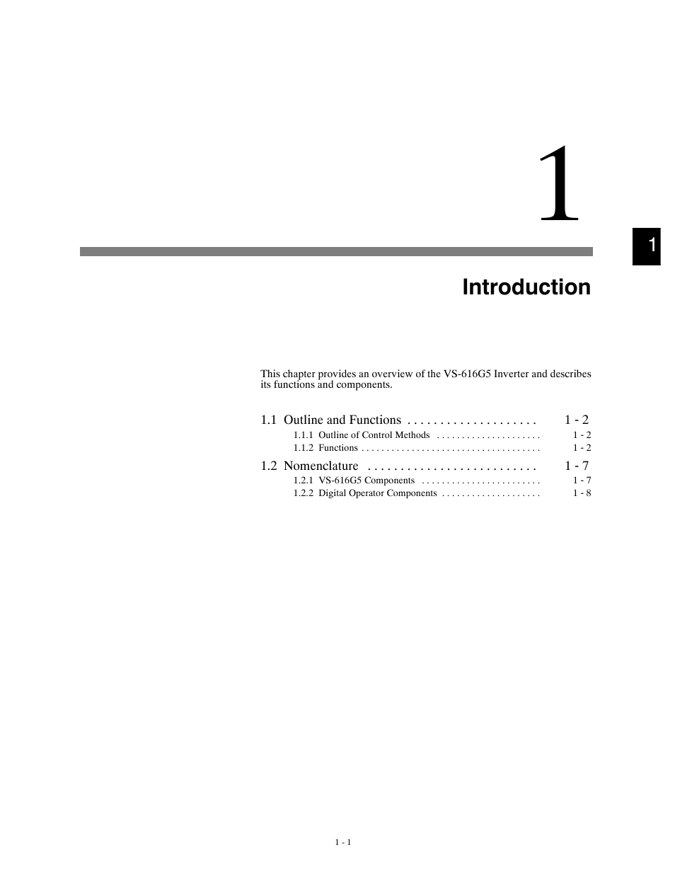 Introduction | Yaskawa G5HHP Drive User Manual | Page 17 / 374