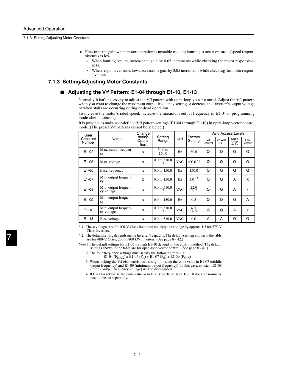 3 setting/adjusting motor constants | Yaskawa G5HHP Drive User Manual | Page 170 / 374