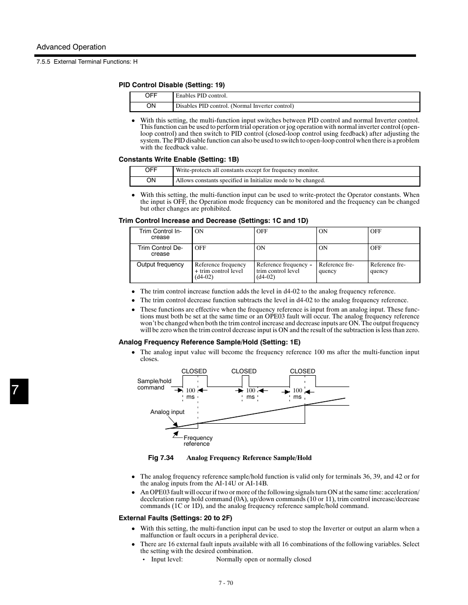Yaskawa G5HHP Drive User Manual | Page 234 / 374