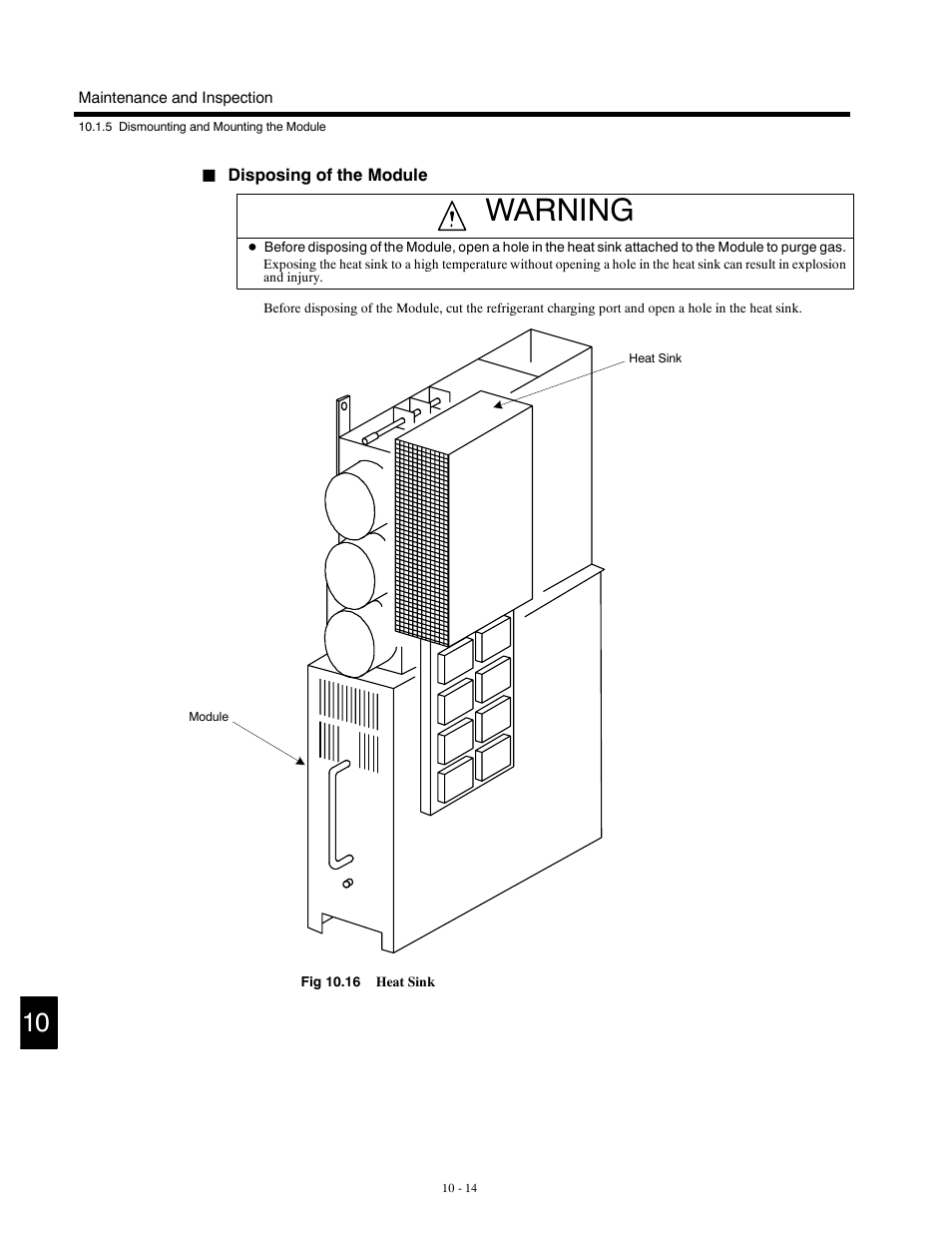 Warning | Yaskawa G5HHP Drive User Manual | Page 338 / 374